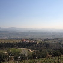 Panorama dopo la Pineta di Gargagnago