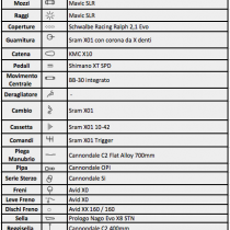 Specifiche F29 Carbon3 x01 di Marco